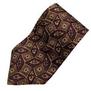 Calvin Klein Tie Mens Necktie Silk Brown Black Maroon Classic Office Made in USA